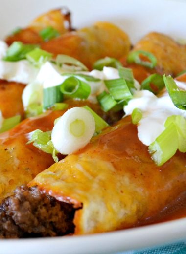 KETO GROUND BEEF ENCHILADAS