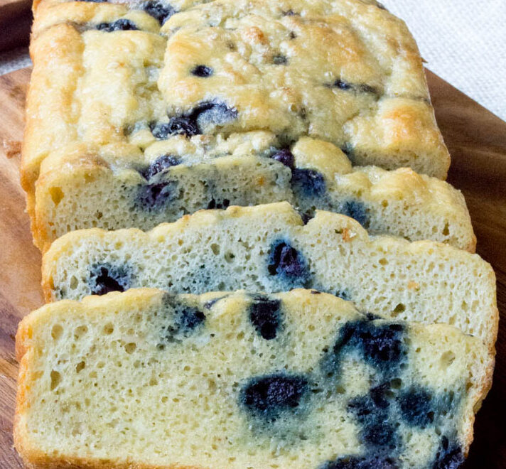 LOW CARB BLUEBERRY MUFFIN BREAD LOAF