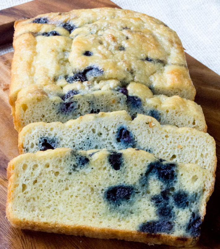 LOW CARB BLUEBERRY MUFFIN BREAD LOAF