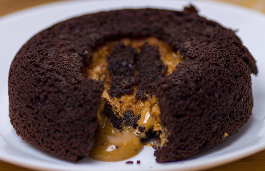 Keto Peanut Butter Chocolate Lave Cake
