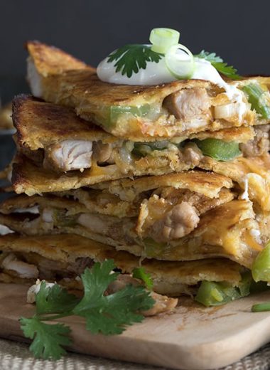 CHICKEN QUESADILLAS