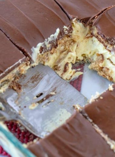 Keto no bake eclair cake