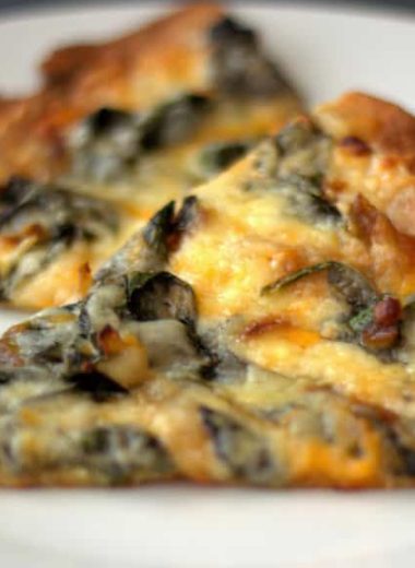 Low Carb Spinach Pizza