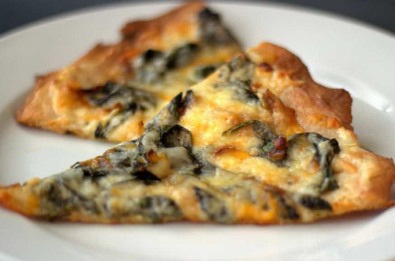 Low Carb Spinach Pizza