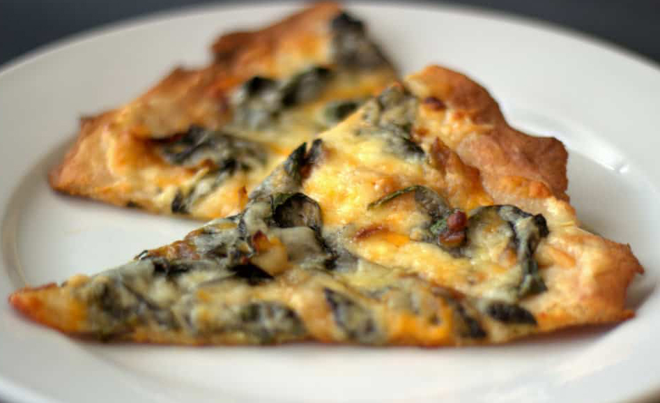 Low Carb Spinach Pizza