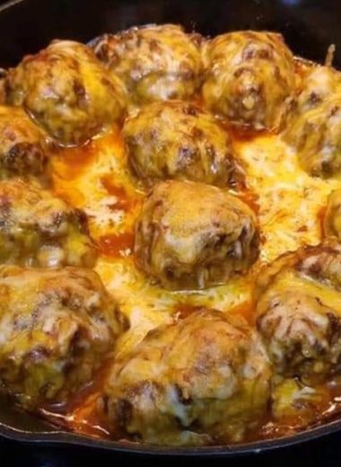 LOW CARB ENCHILADA MEATBALL BAKE