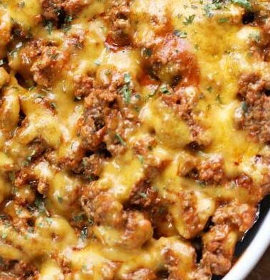 KETO CHEESEBURGER CASSEROLE BAKE