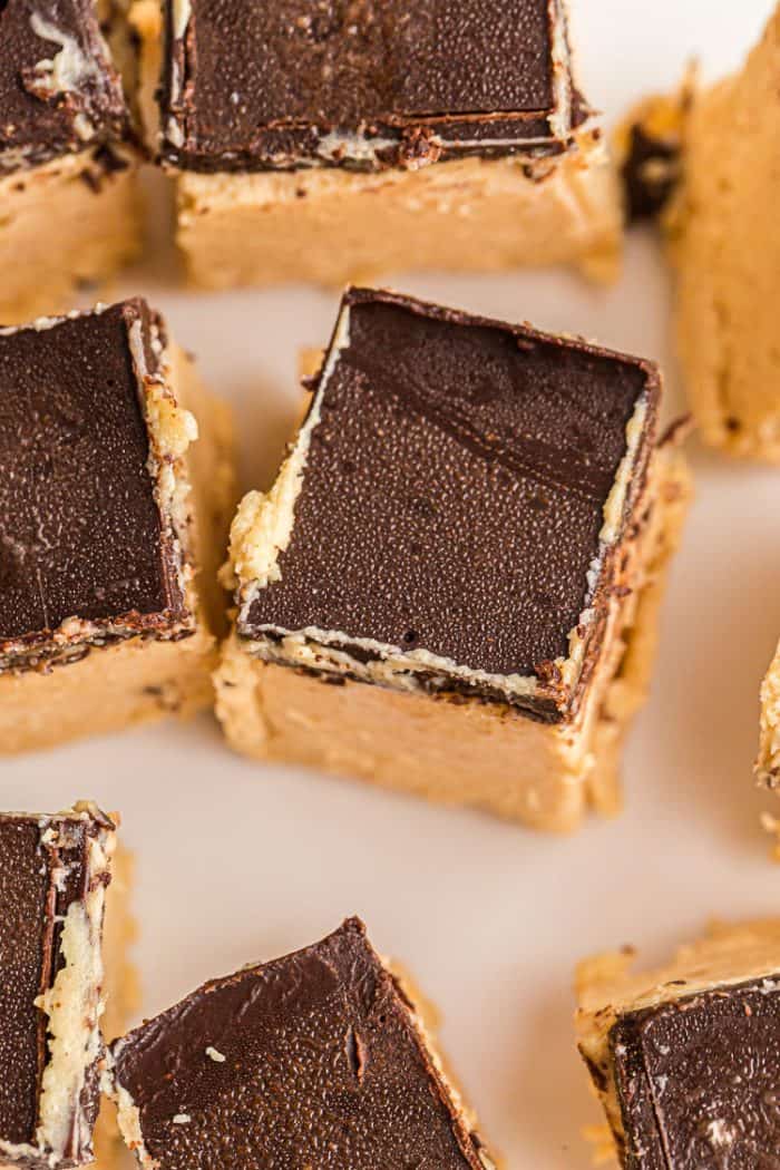 KETO PEANUT BUTTER CHOCOLATE HEAVEN BARS