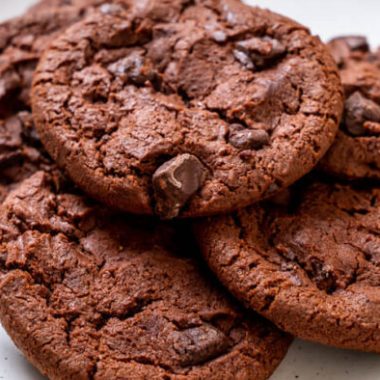 Keto Double Chocolate Chip Cookies