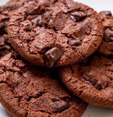 Keto Double Chocolate Chip Cookies