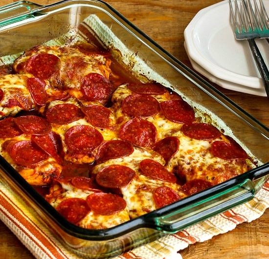 Low Carb Pepperoni Pizza Chicken edit