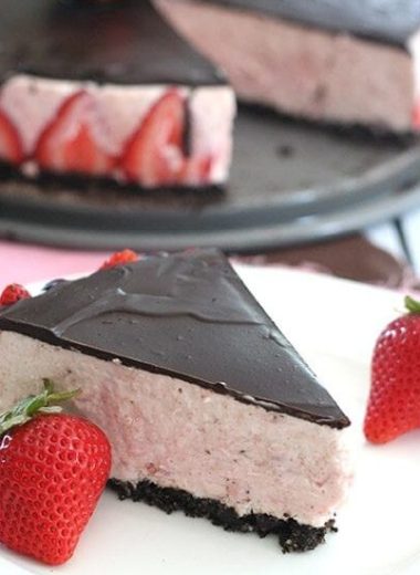 Chocolate Cover Strawberry Cheesecake