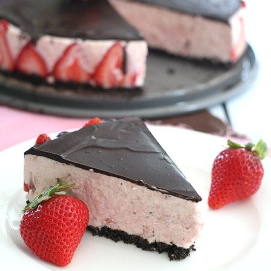 Chocolate Cover Strawberry Cheesecake