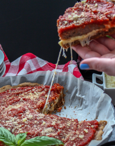 Keto Deep Dish Pizza