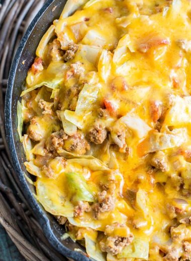 Low Carb Cheesy Cabbage Casserole