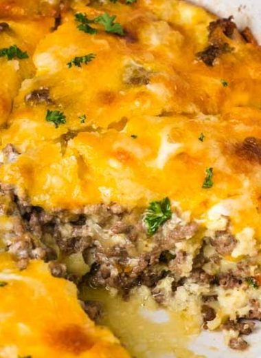 Keto Cheeseburger Pie