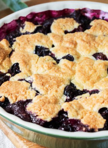 Low Carb Blueberry Cobbler