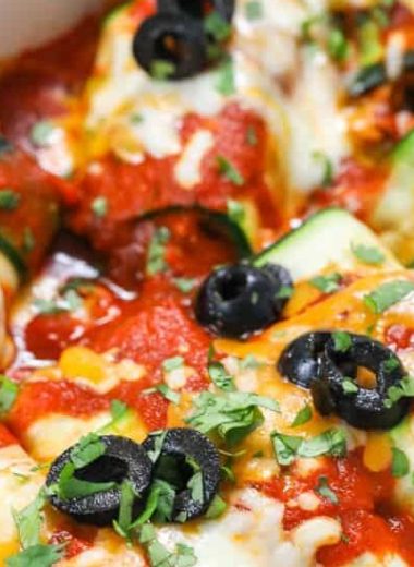 Low Carb Zucchini Enchiladas