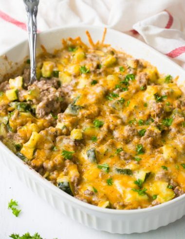 Keto Ground Beef Casserole