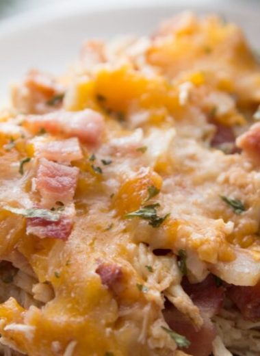 Keto BBQ Chicken Casserole