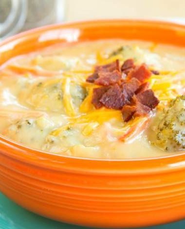 Creamy Cauliflower Broccoli Soup