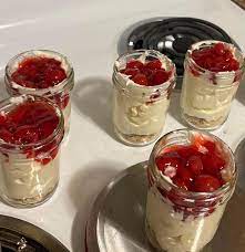 Cherry Cheesecake Jars