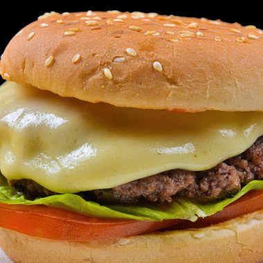 Airfryer Stuffed Cheeseburger