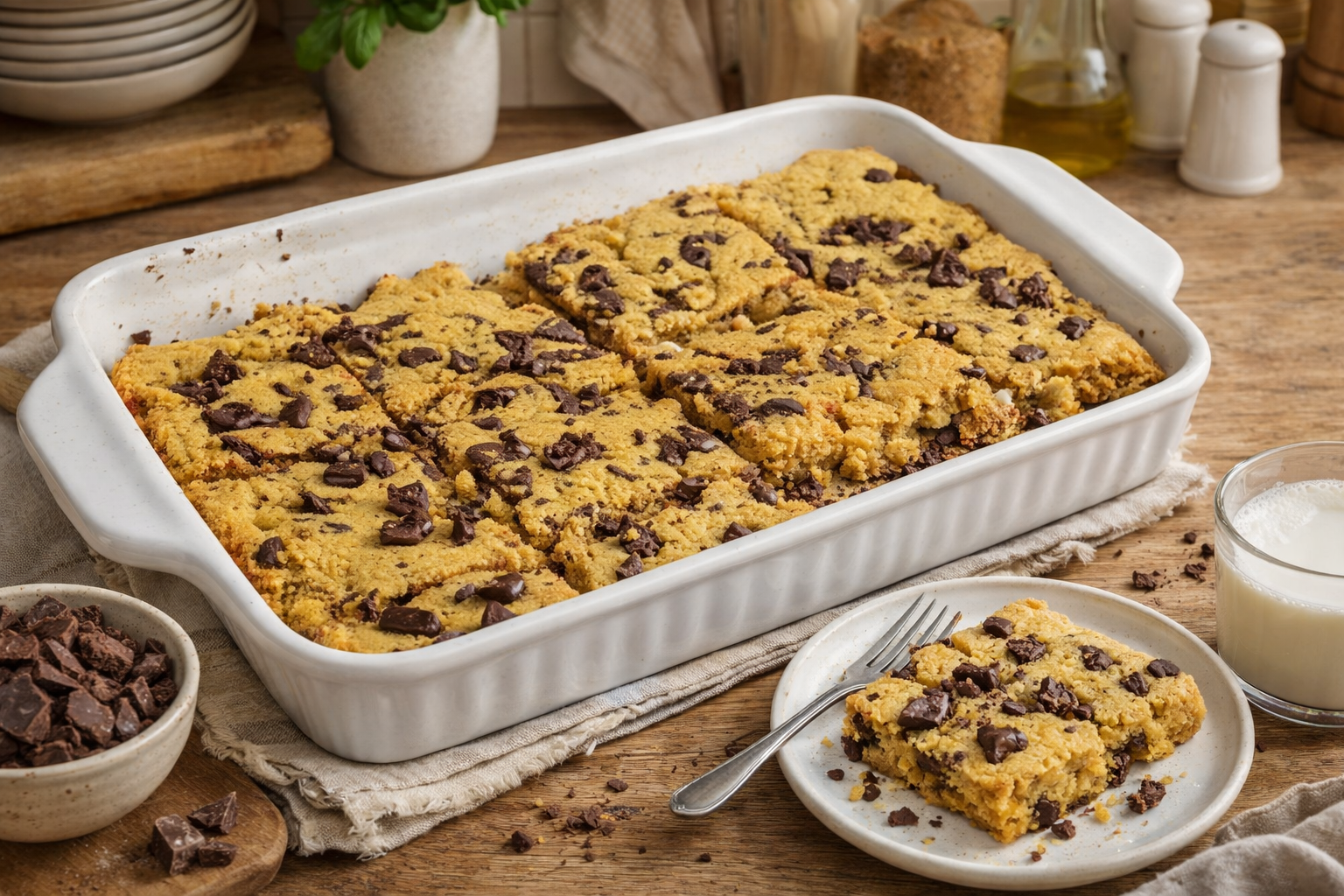 Sourdough Chocolate Chip Cookie Bars