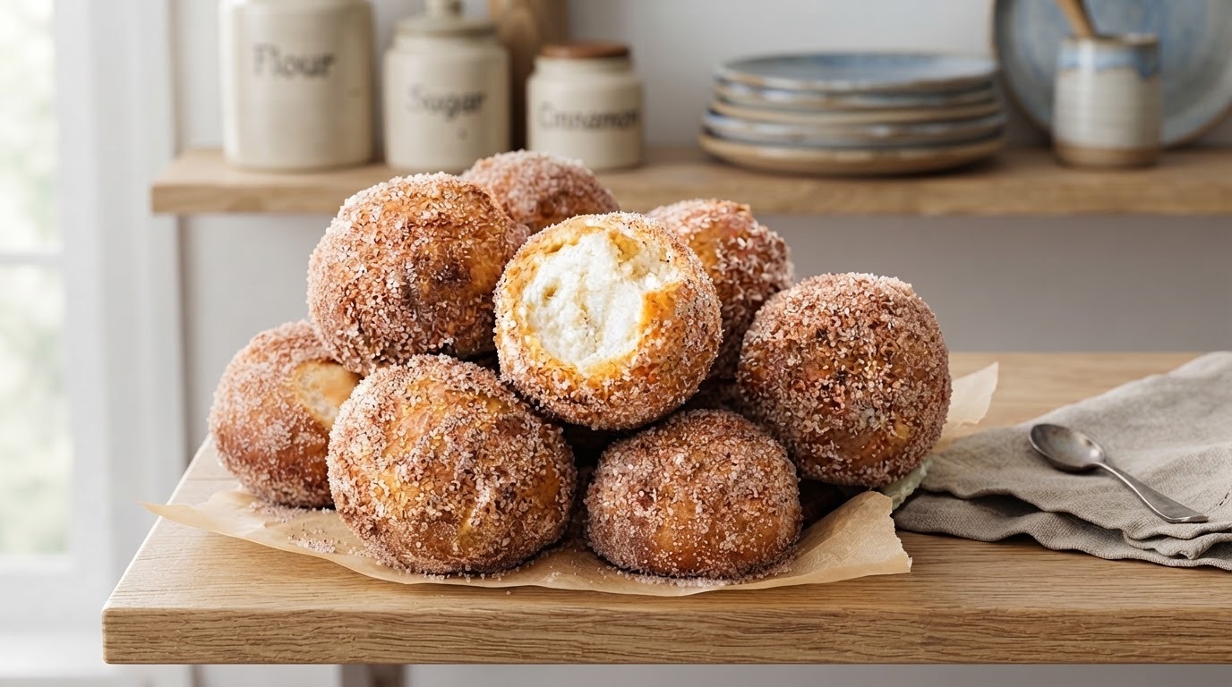 Sourdough Cinnamon Donuts Balls