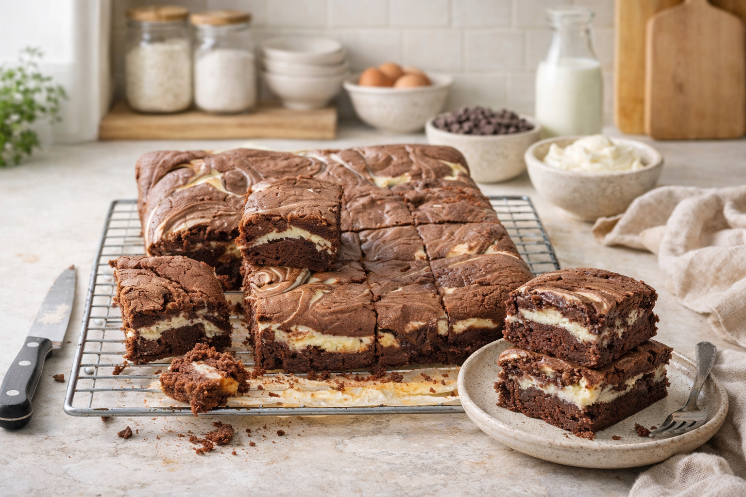 Sourdough Dessert Cheesecake Brownies