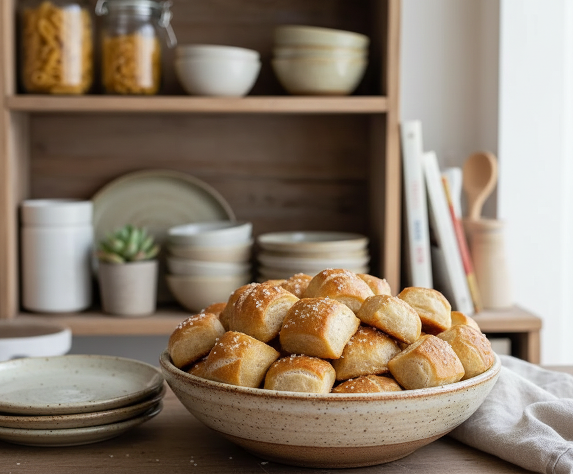 Sourdough Pretzel Bites