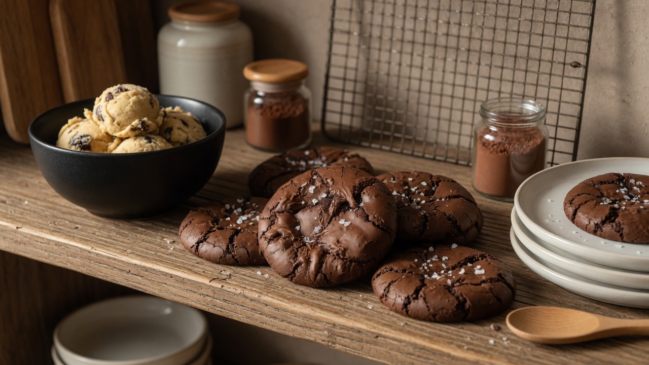 Gluten-Free Sourdough Brownie Cookies