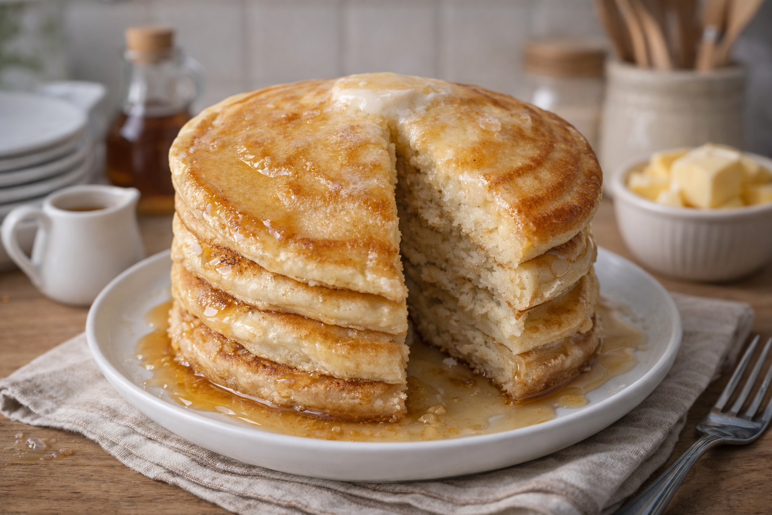Sourdough Protein Pancakes