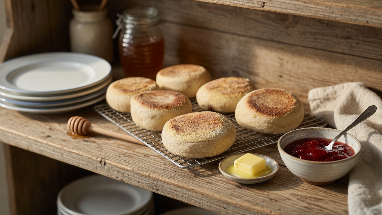 Sourdough English Muffins