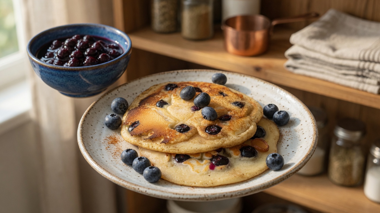 Fluffiest Blueberry Pancake
