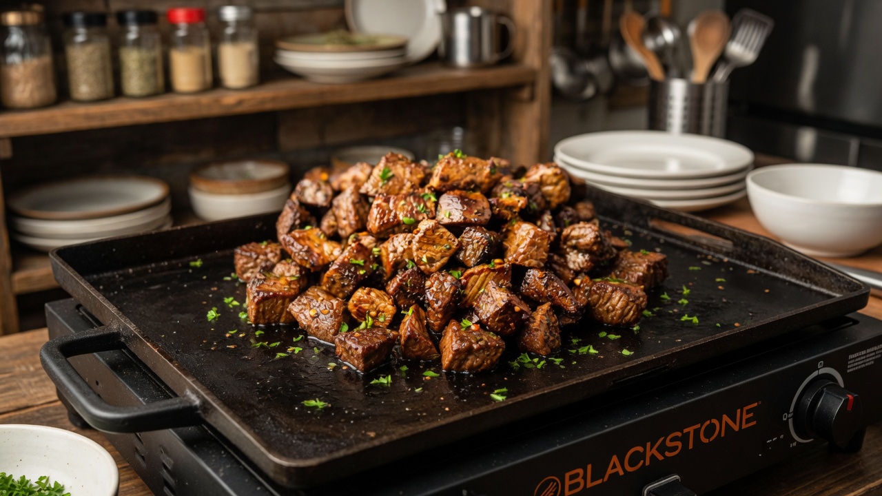Blackstone Garlic Butter Steak Bites