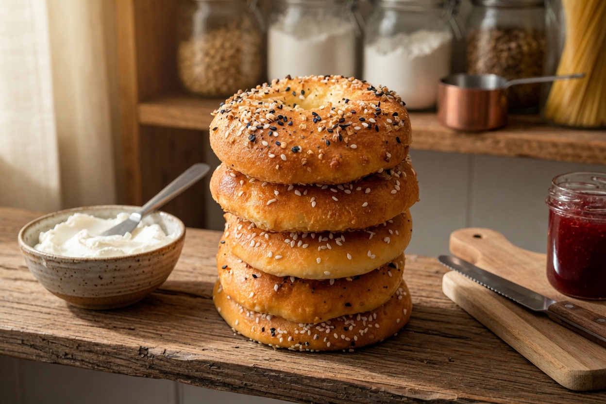 Cottage Cheese Bagels