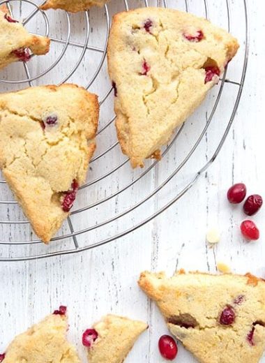 Gluten Free Cranberry Orange Scones