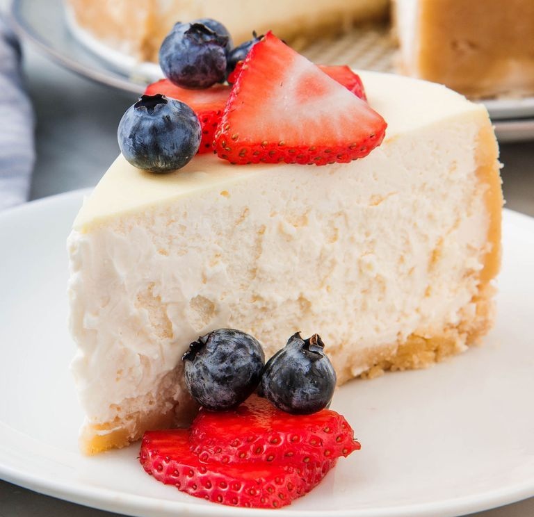 Light Lemony Berry Cheesecake