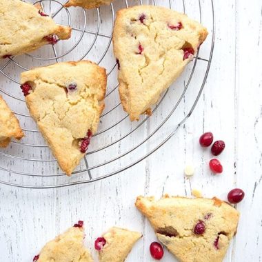 Healthy Orange Cranberry Einkorn Scones Recipe