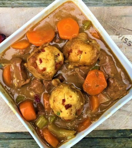 Guinness Beef Stew with Fluffy Dumplings