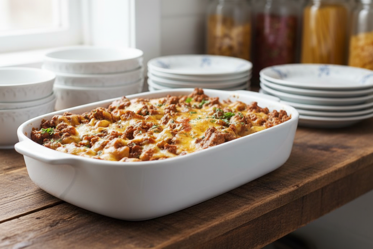 Low-Carb Cheeseburger Pie