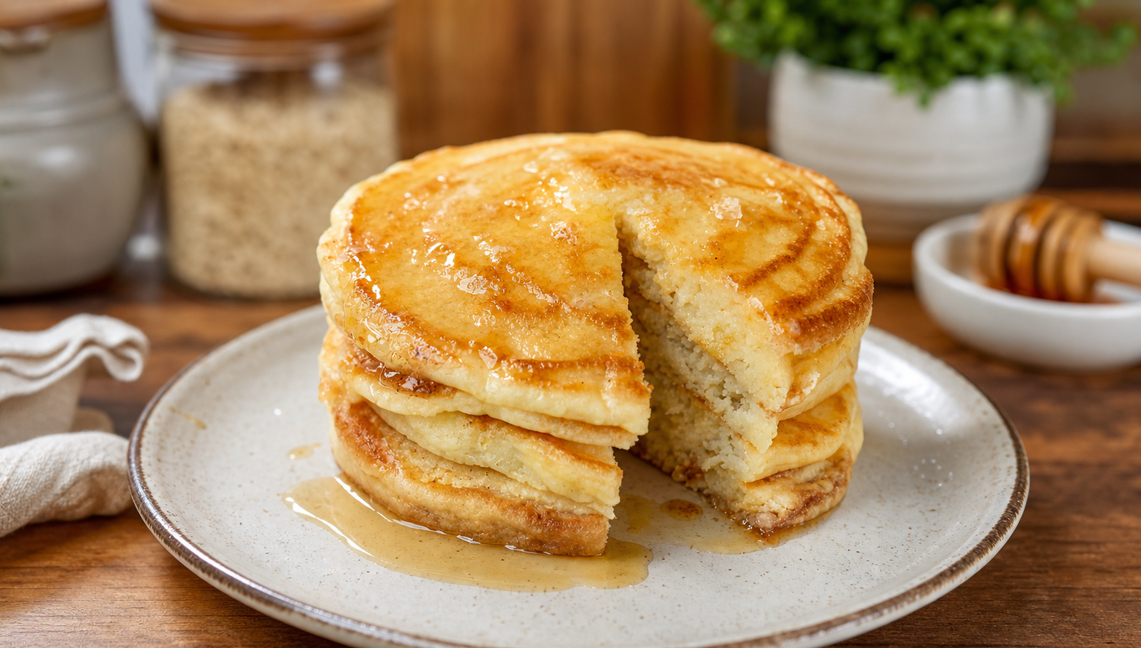 Fluffy Einkorn Pancakes at Home