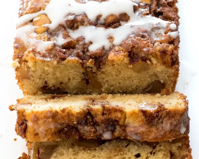 Homemade Cinnamon Apple Fritter Bread Recipe