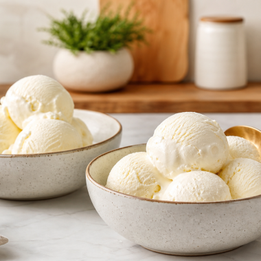 Classic vanilla ice cream