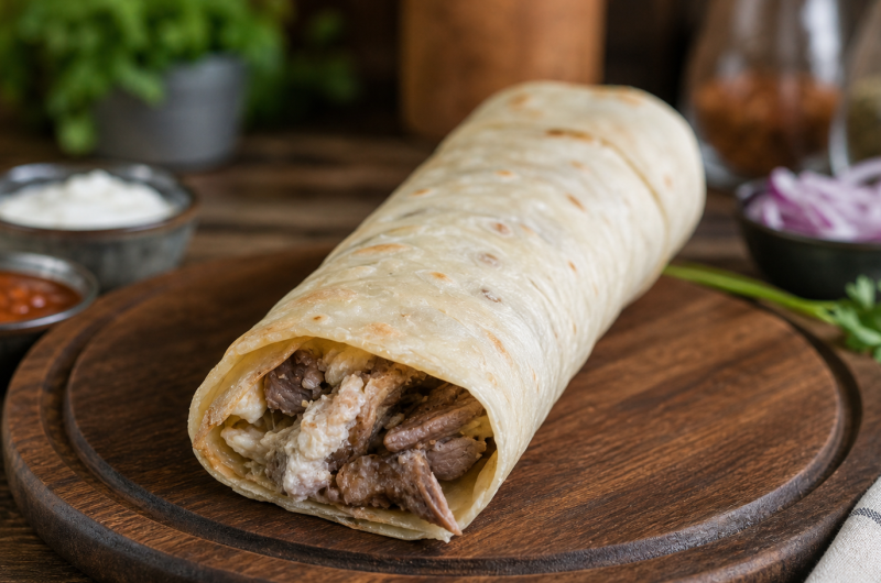 Simple Carnivore Steak Egg Wrap