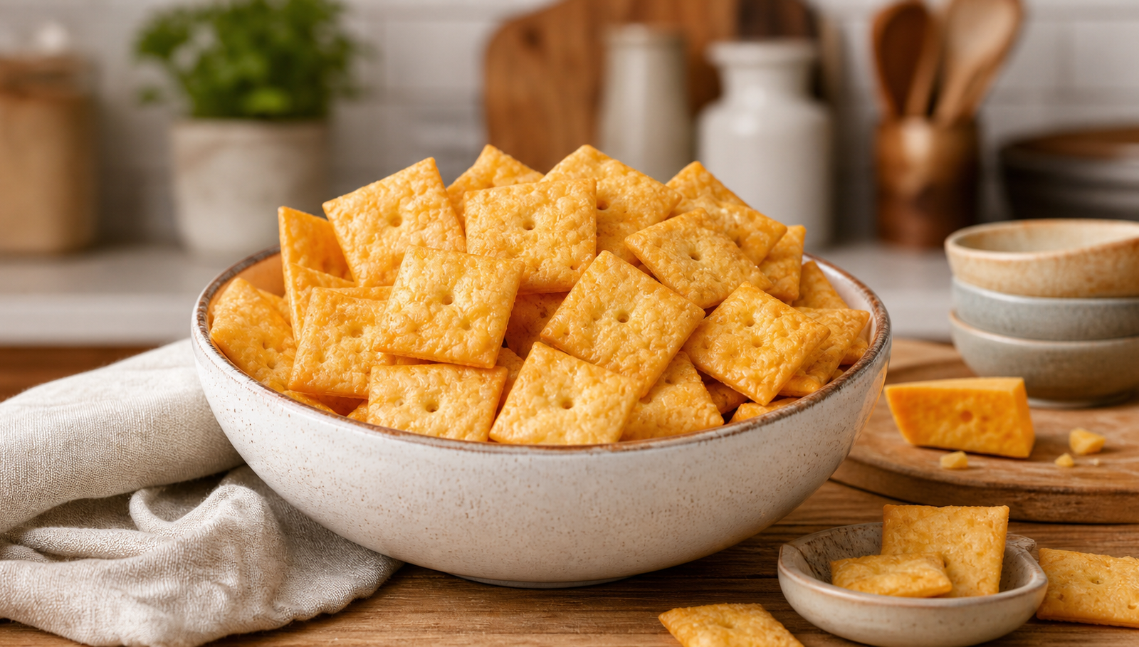 Crispy Homemade Gluten-Free Cheese Crackers