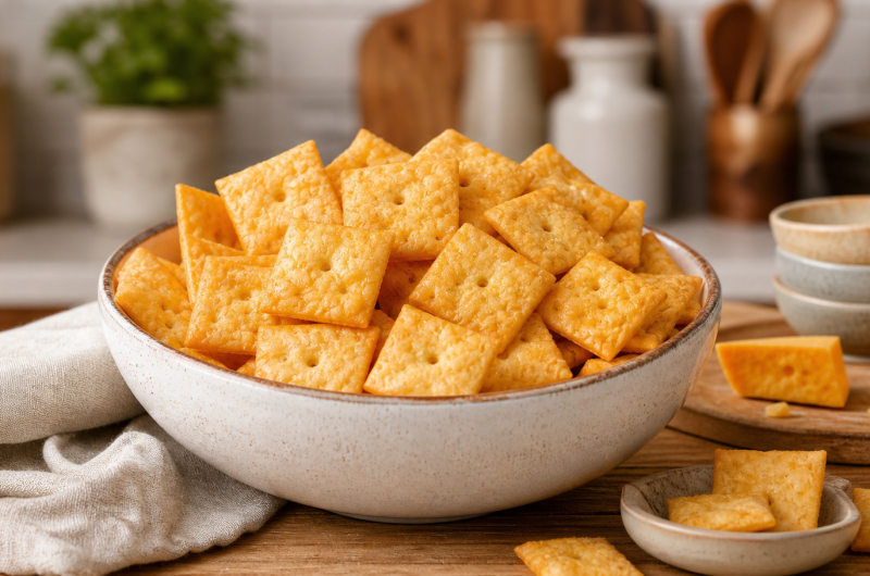 Gluten-Free Cheese Crackers Crispy Homemade
