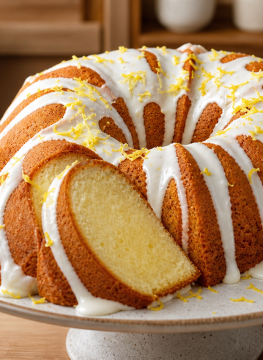 Lemon Ricotta Bundt Cake — Light and Fluffy