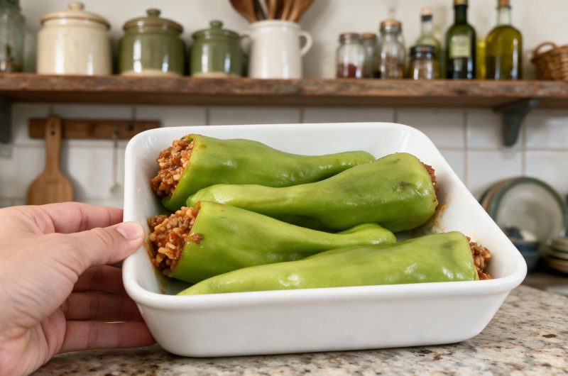 Stuffed Cubanelle Peppers
